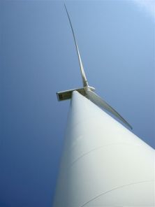 Windmolen bl lucht vert